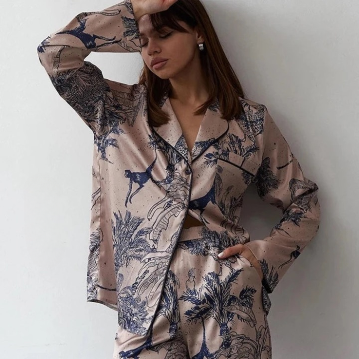 Estella Luxe Satin Pajama Set