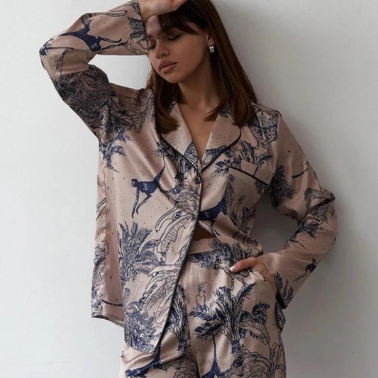 Estella Luxe Satin Pajama Set