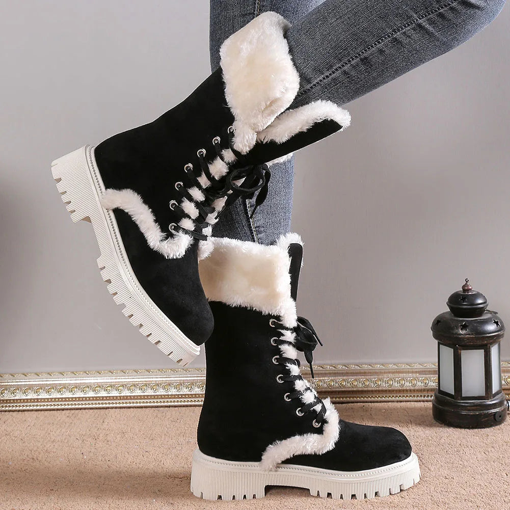 Jordie Fur Lined Combat Boots