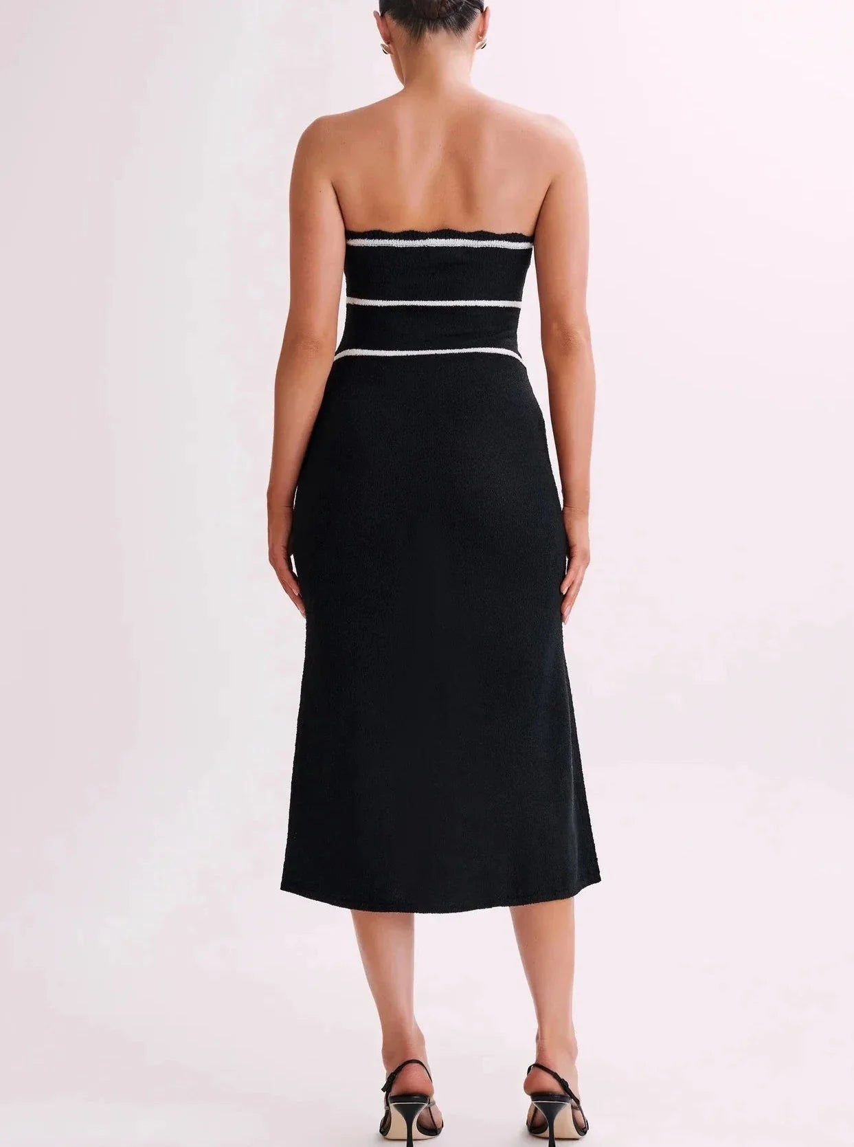 Marilou Bow Tie Maxi Knit Tube Dress