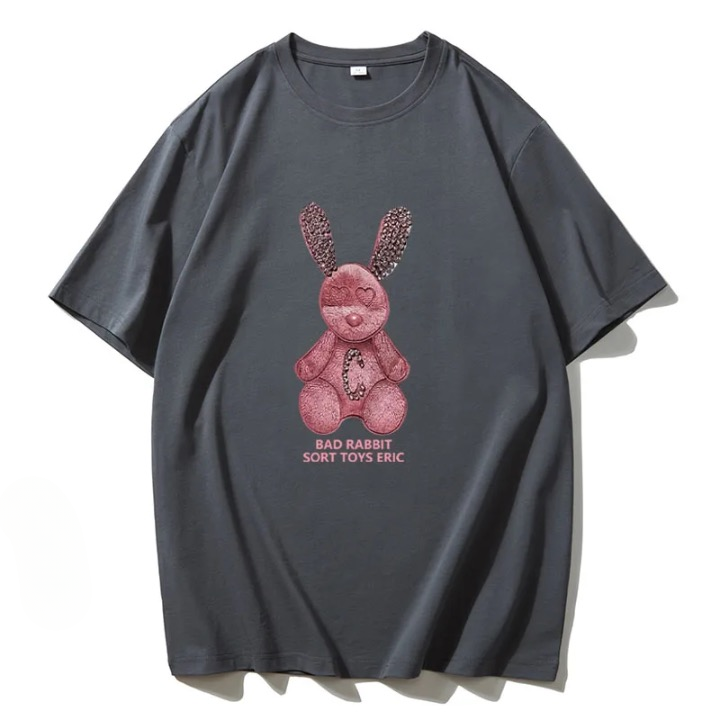Lorie Cute Rabbit Printed T Shirts