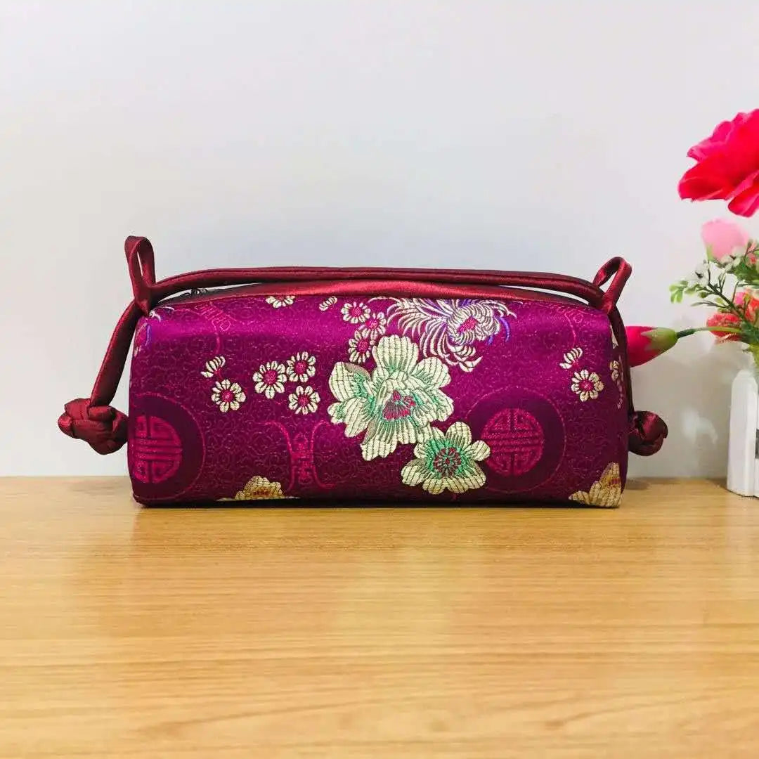 Kexin Silk Embroidery Cheongsam Mini Tote