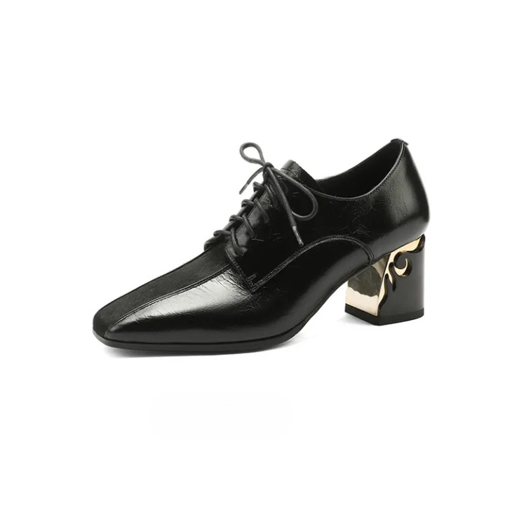 Rafaela Gold Ivy Western Oxford Pumps