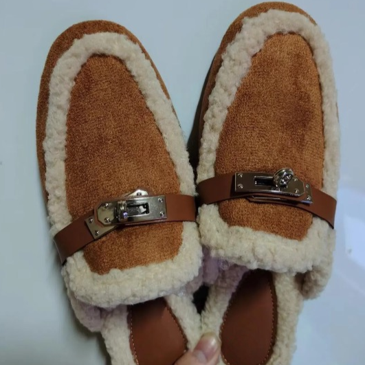 Katriona Faux Lambs Wool Fur Mule Slipper