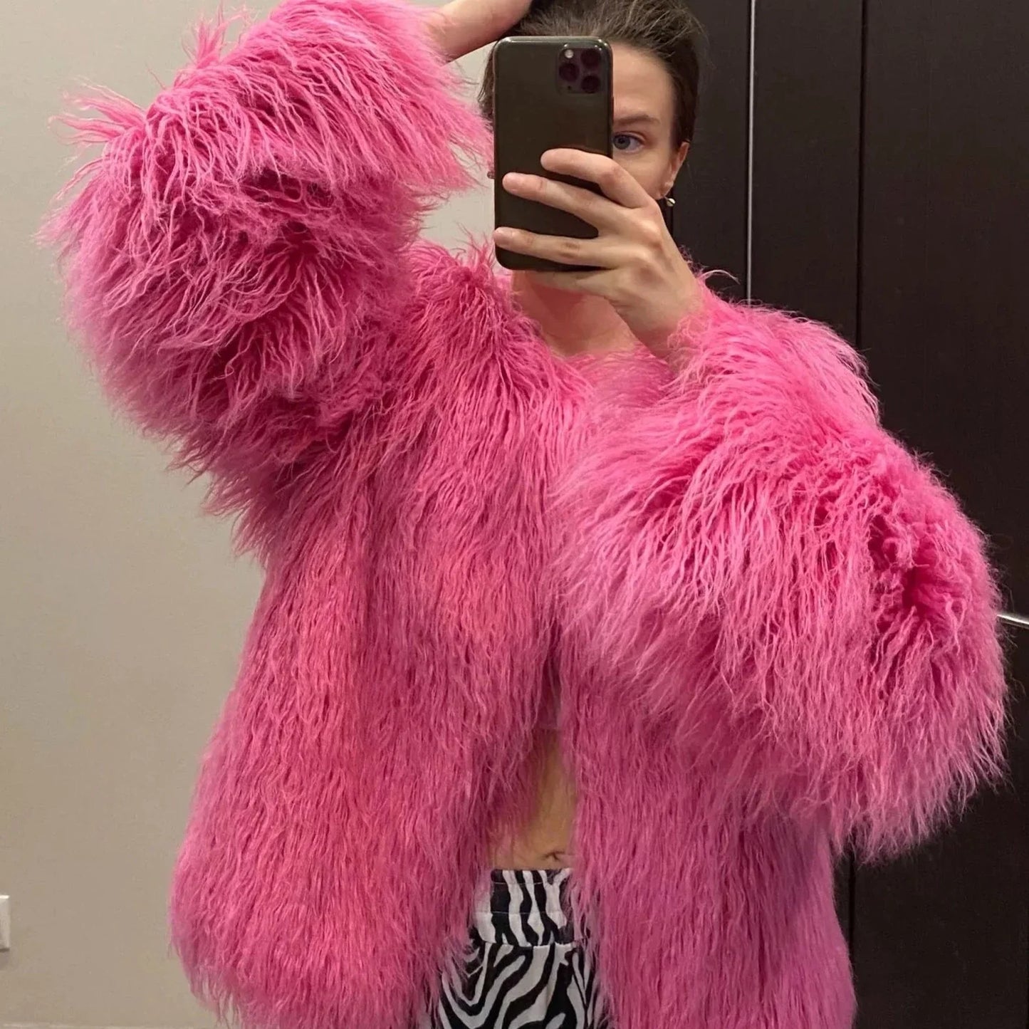 Micaela Shaggy Faux Fur Jackets