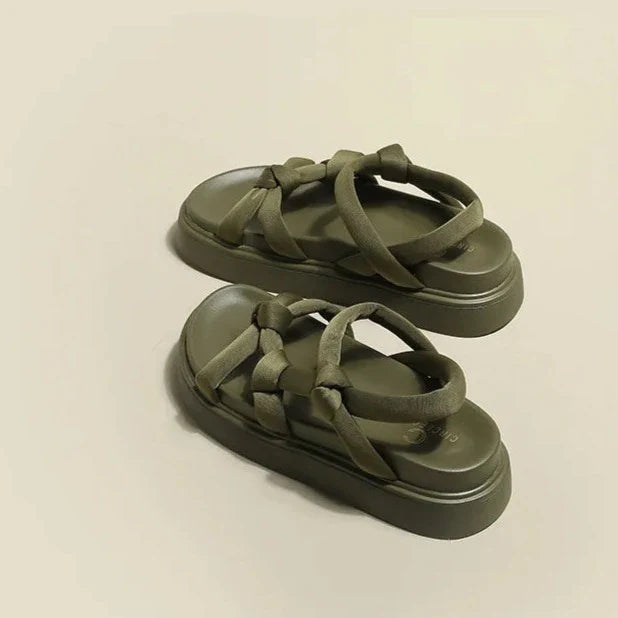 Tara Chunky Rope Strappy Gladiator Sandals