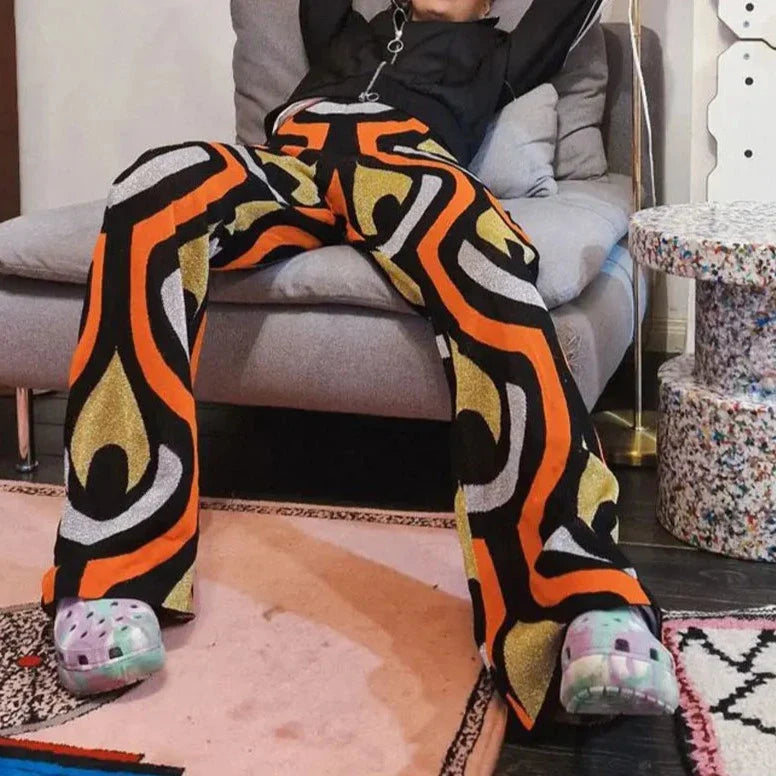 Terra Colorful Knit Tunic and Pants