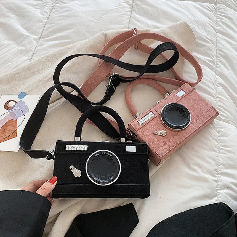Amika Retro Camera Shape Mini Bags