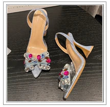 Designer Slingbacks Pointed Toe PVC Transparent Highs Party Elegant Shoes Low Heel Pumps
