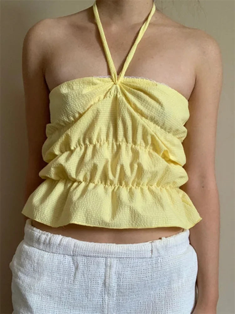 Ruched Plaid Print Slim Strapless