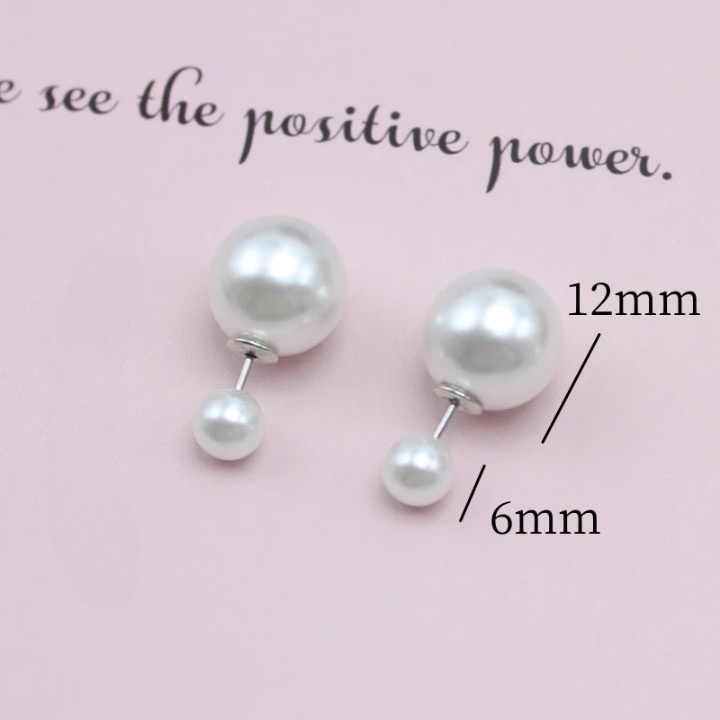 Two Way Pearl Stud Earrings