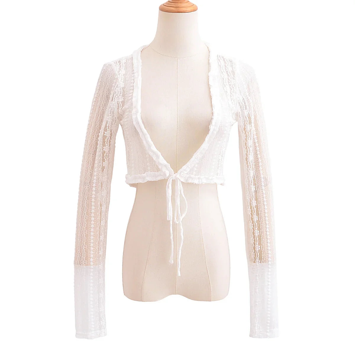 Rafaela Lace Cardigan Mini Dress