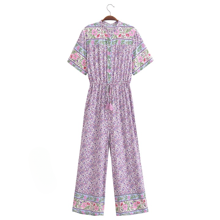 Sofia Bohemian Paisley Prints Jumpsuit