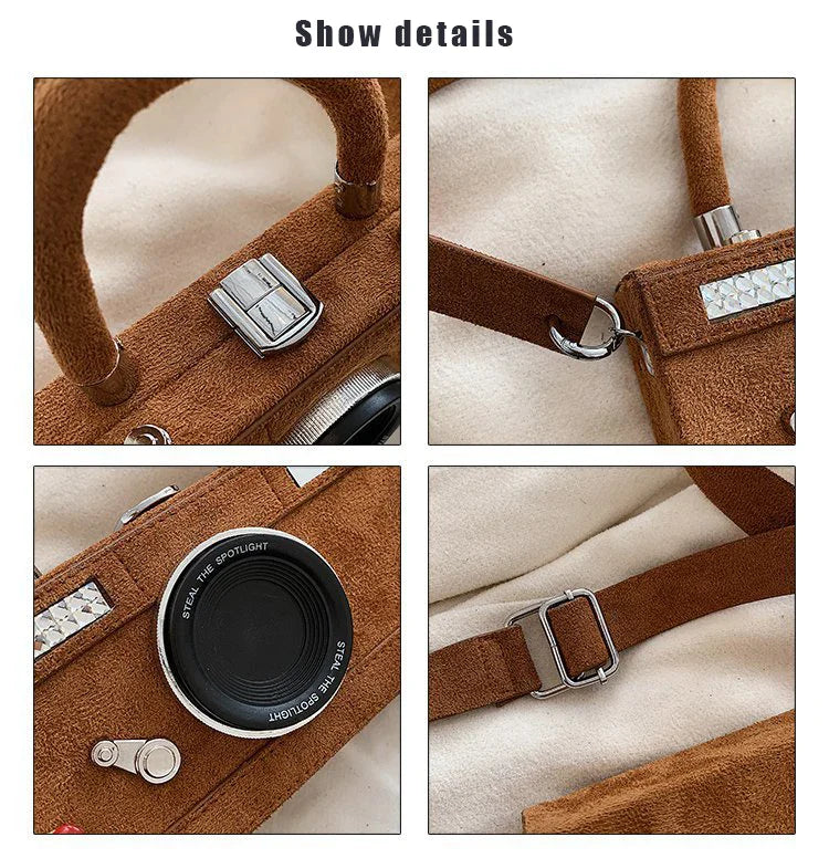 Amika Retro Camera Shape Mini Bags