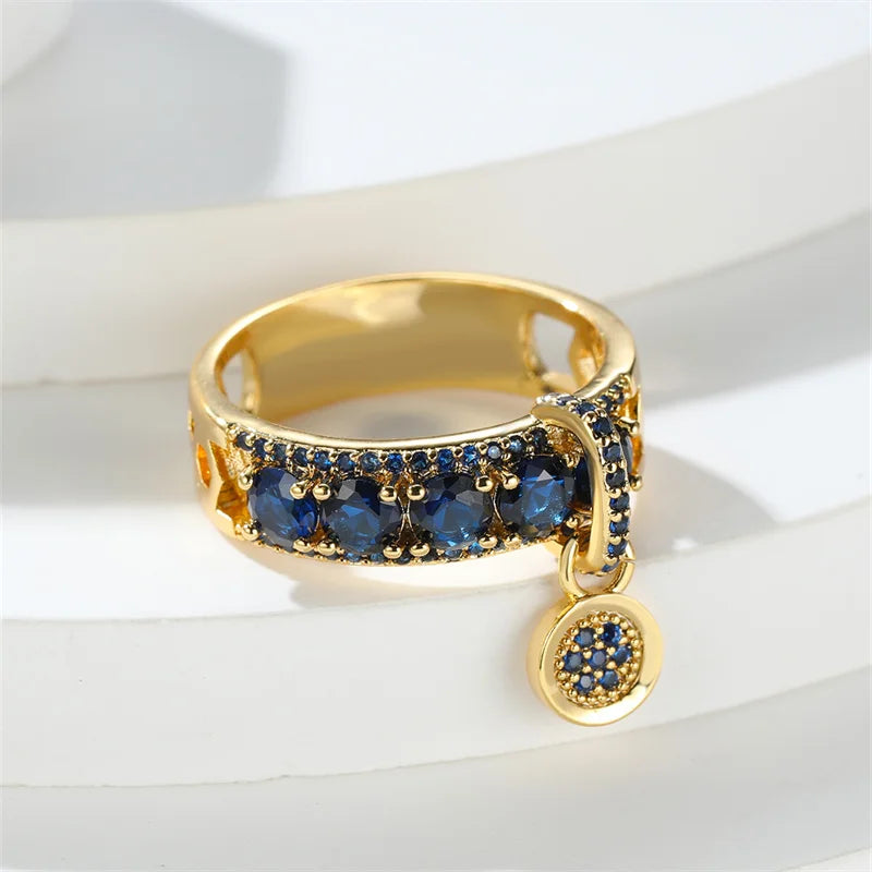Juniper Luxe CZ Rhinestone Charm Rings