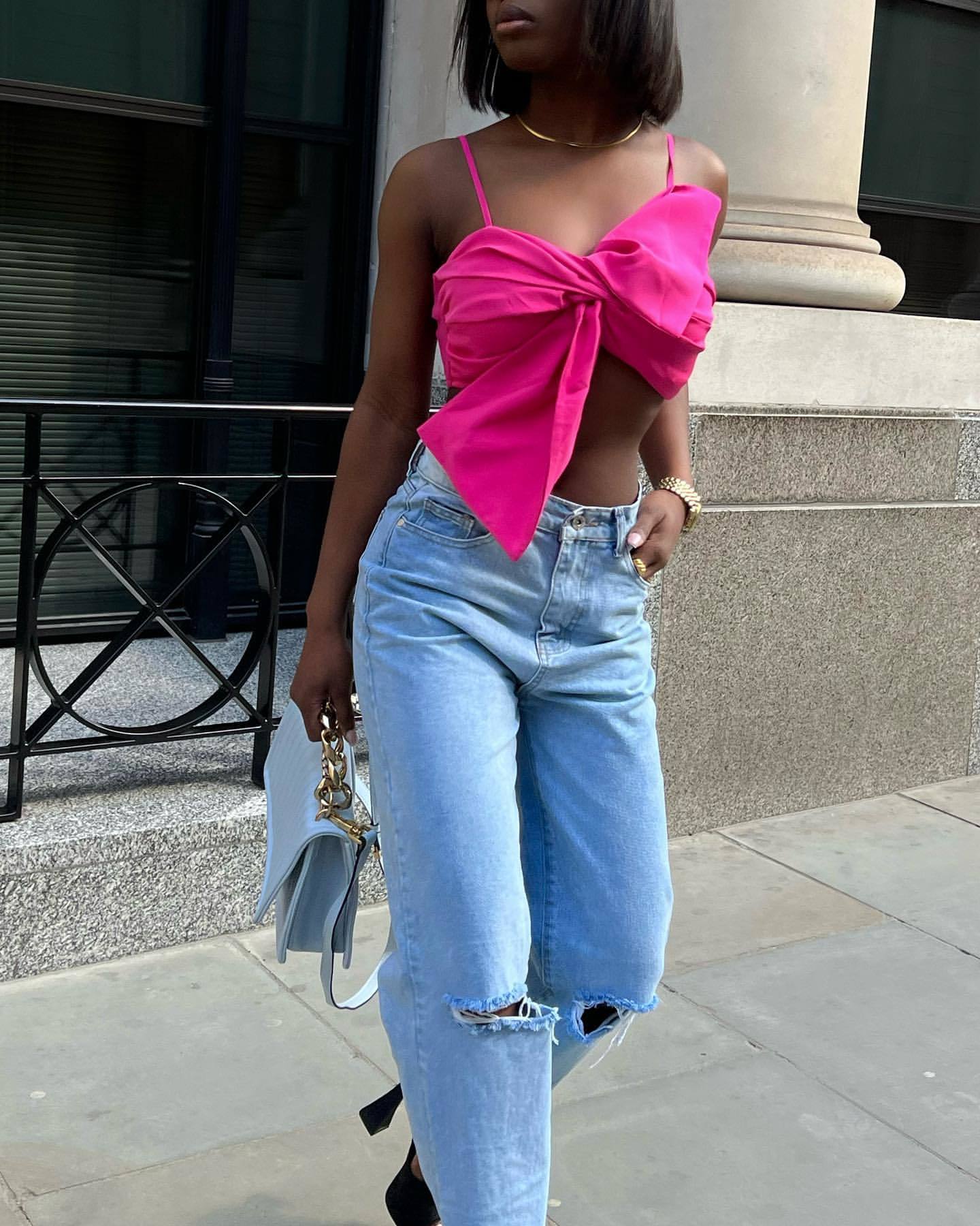 Chic Lady Crop Top Summer High Street Camis Tank Top Female Camisole