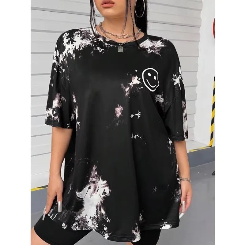 Expression Tie-dye Print T-shirt