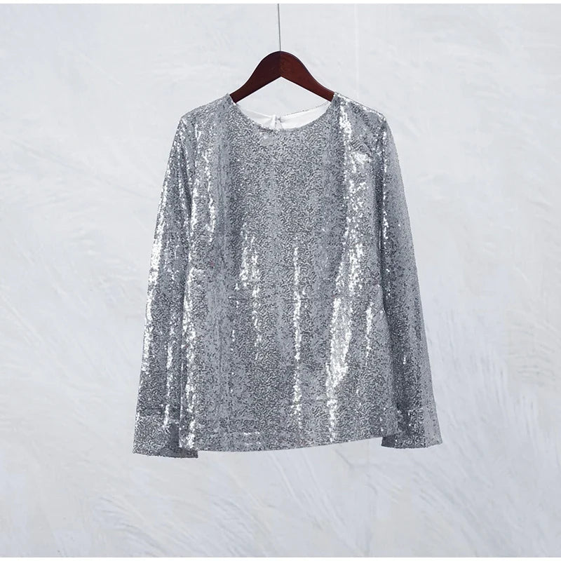 Margarita Back Slit Sequin Mini Dress