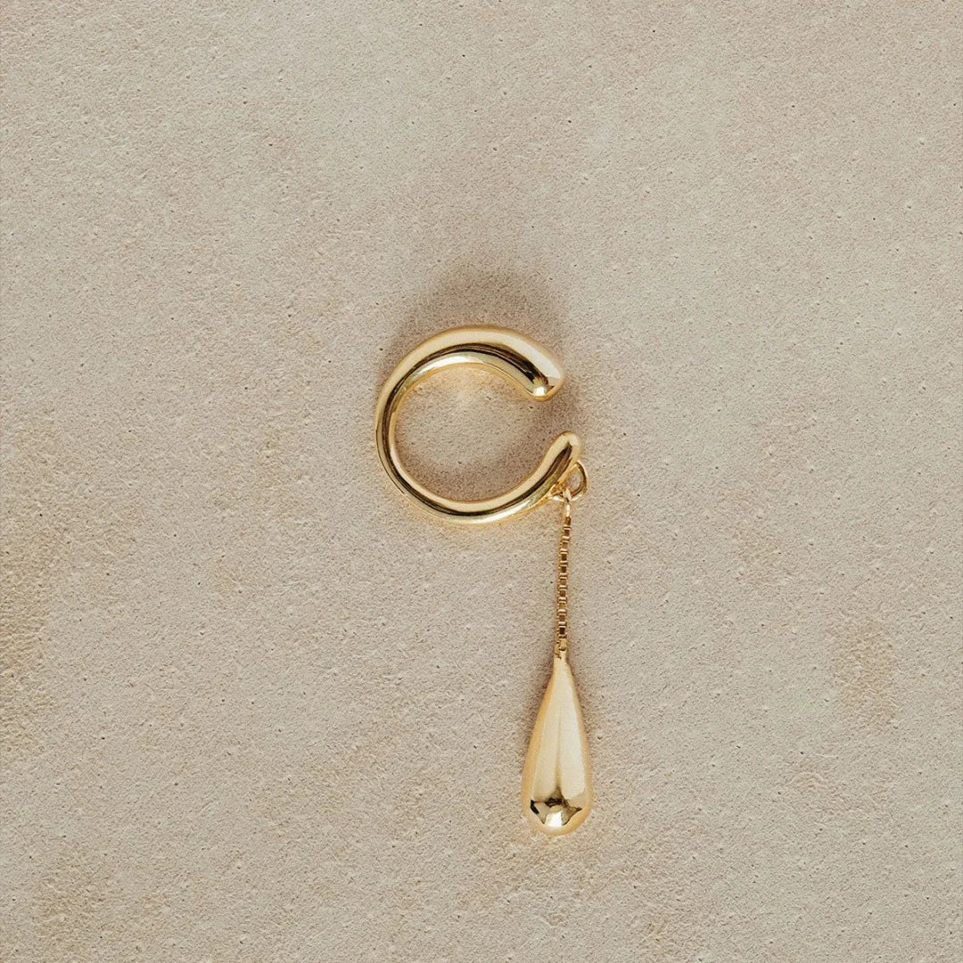 Metal Tear Drop Ear Cuff