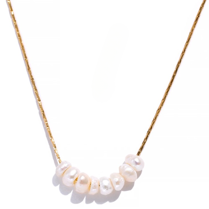 Natural Pearl String Beads Necklace