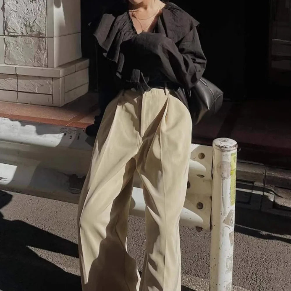 Elegant Fashion Ruffles Stereoscopic Ruched Blouse