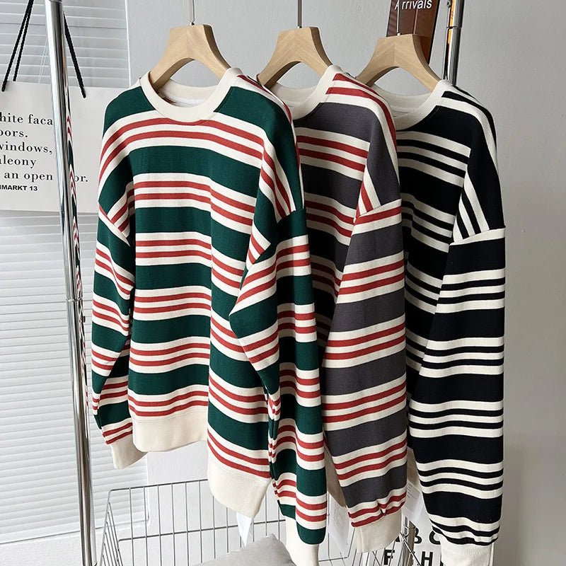 Casa Multi Striped Cotton Sweatshirts