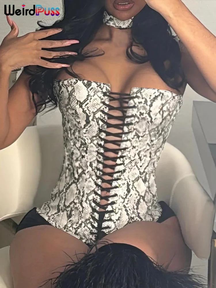 Serpentine Bandage Coquette Strapless