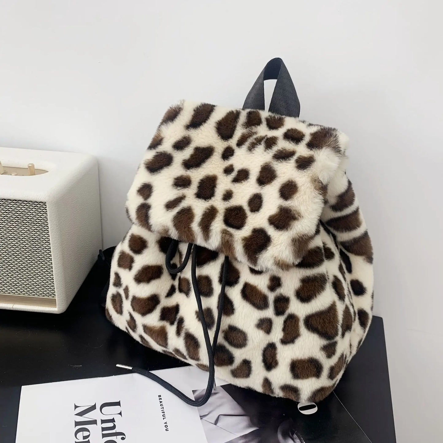 Mina Faux Fur Mini Backpacks