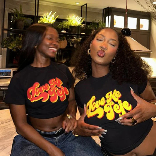 Y2K Letter Print Vintage Crop Top