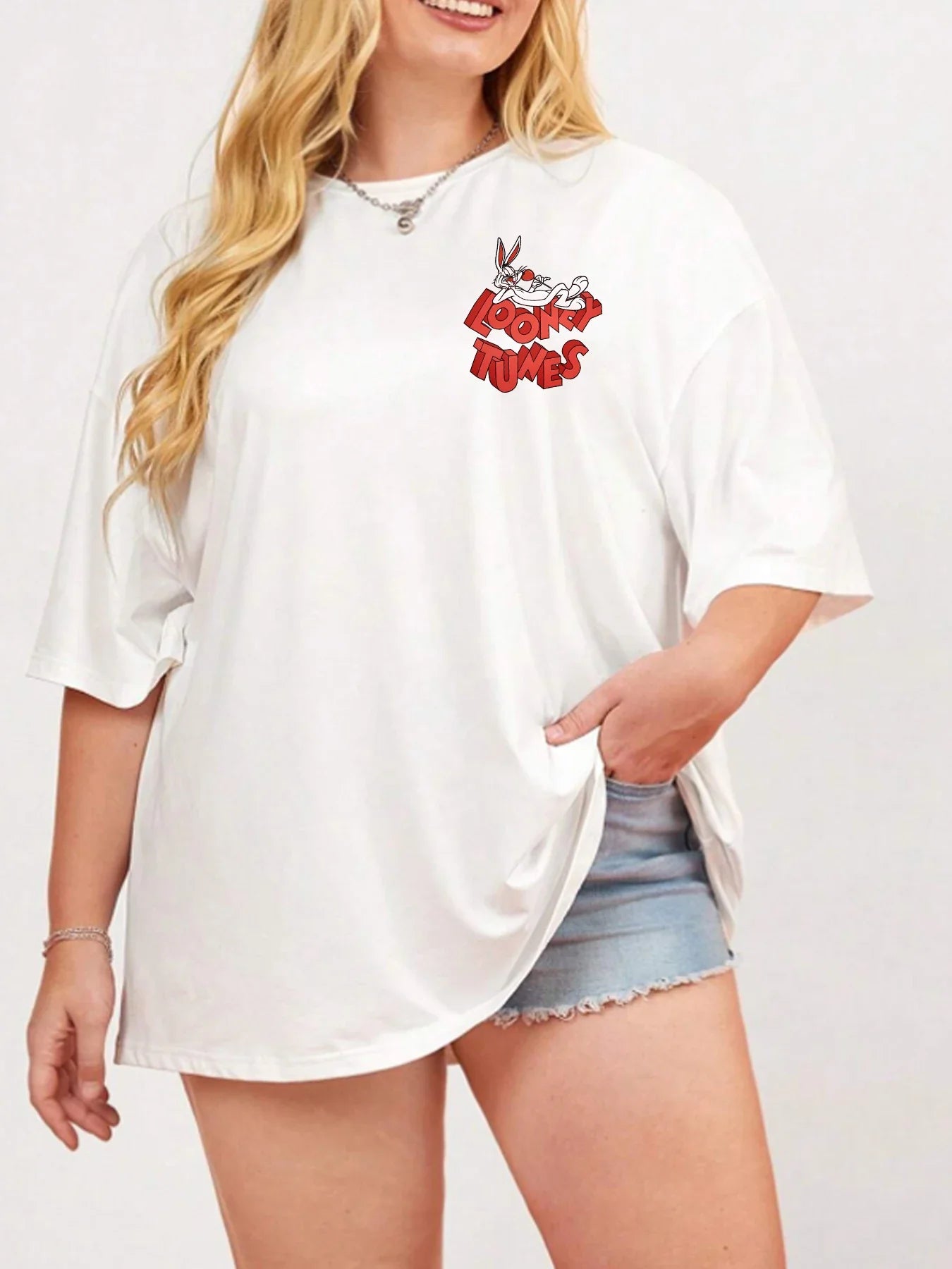 Wild Print Elastic Fit T-shirt