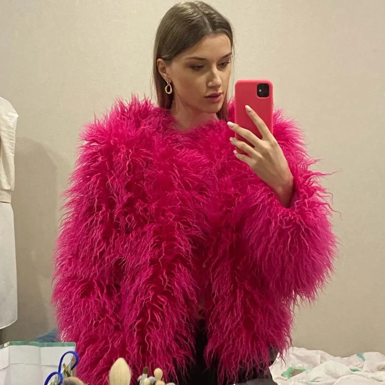 Micaela Shaggy Faux Fur Jackets