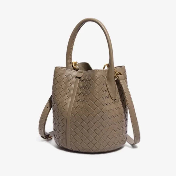 Sabine Woven Texture Bucket Totes
