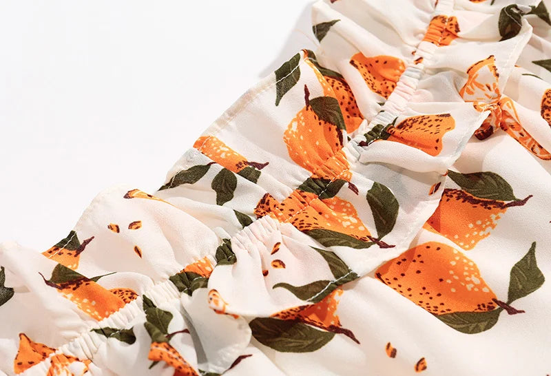 Tiffany Lemon Prints Off the Shoulder Dress