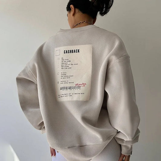 Cashback Receipt Print Sweatshirts