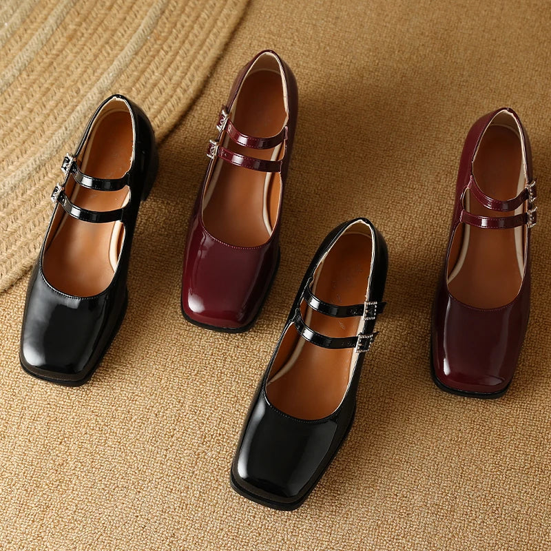 Jollie Double Strap Maryjane Pumps