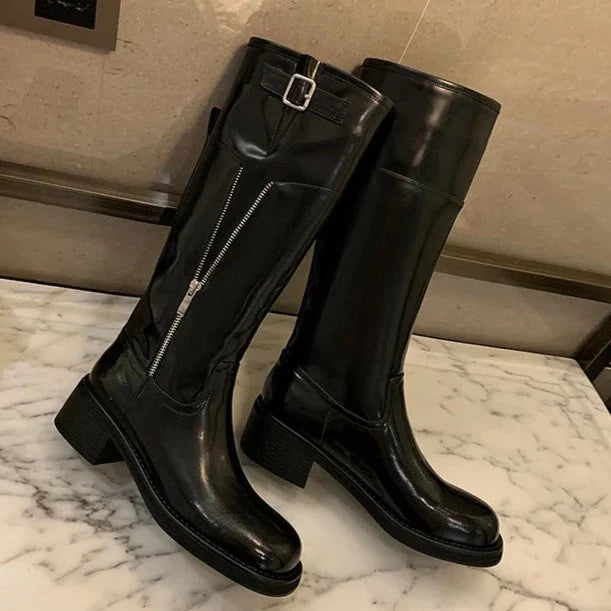 Torvi Vintage Leather Biker Boots