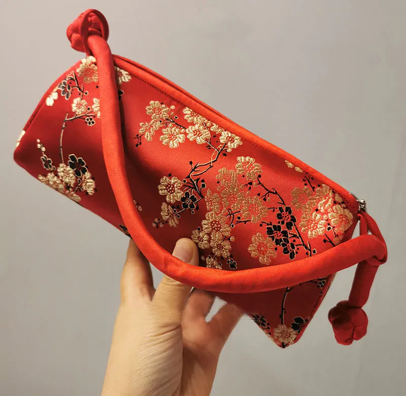 Kexin Silk Embroidery Cheongsam Mini Tote