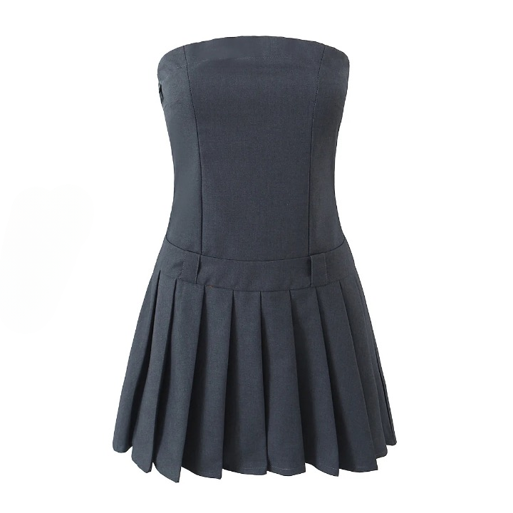 Rael Bustier Pleated Mini Dress