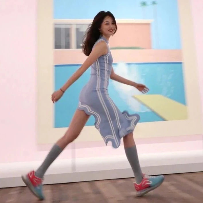 Mairi Irregular Cut Sleeveless Dress