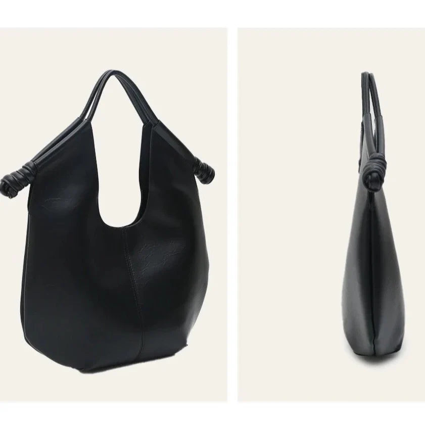 Nava Minimalist Bar Handle Hobo Bags