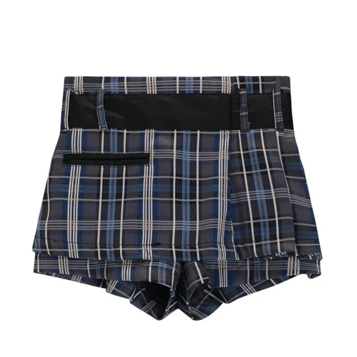 Ellka Plaid Hipster Micro Skorts 
