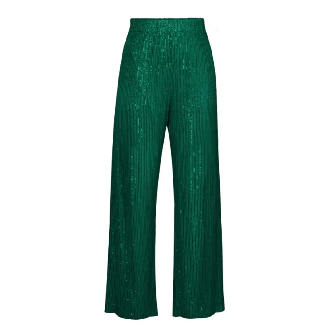 Shona Metallic Sequin Wide Leg Pants