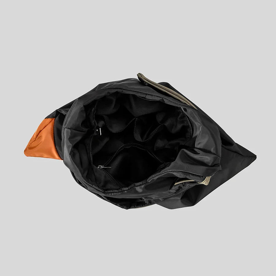 Origami Fold Utilitarian Nylon Bag