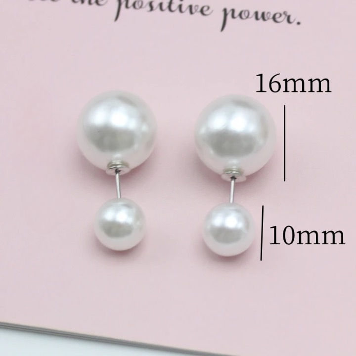 Two Way Pearl Stud Earrings