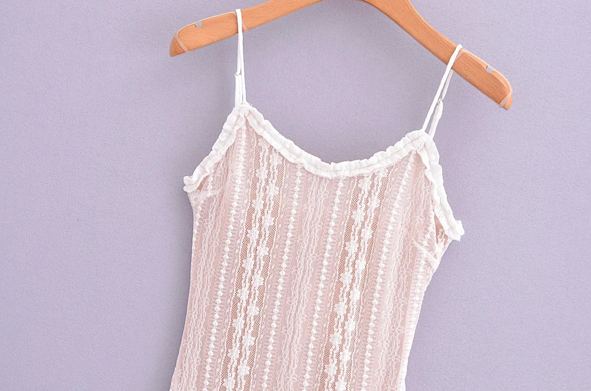 Rafaela Lace Cardigan Mini Dress