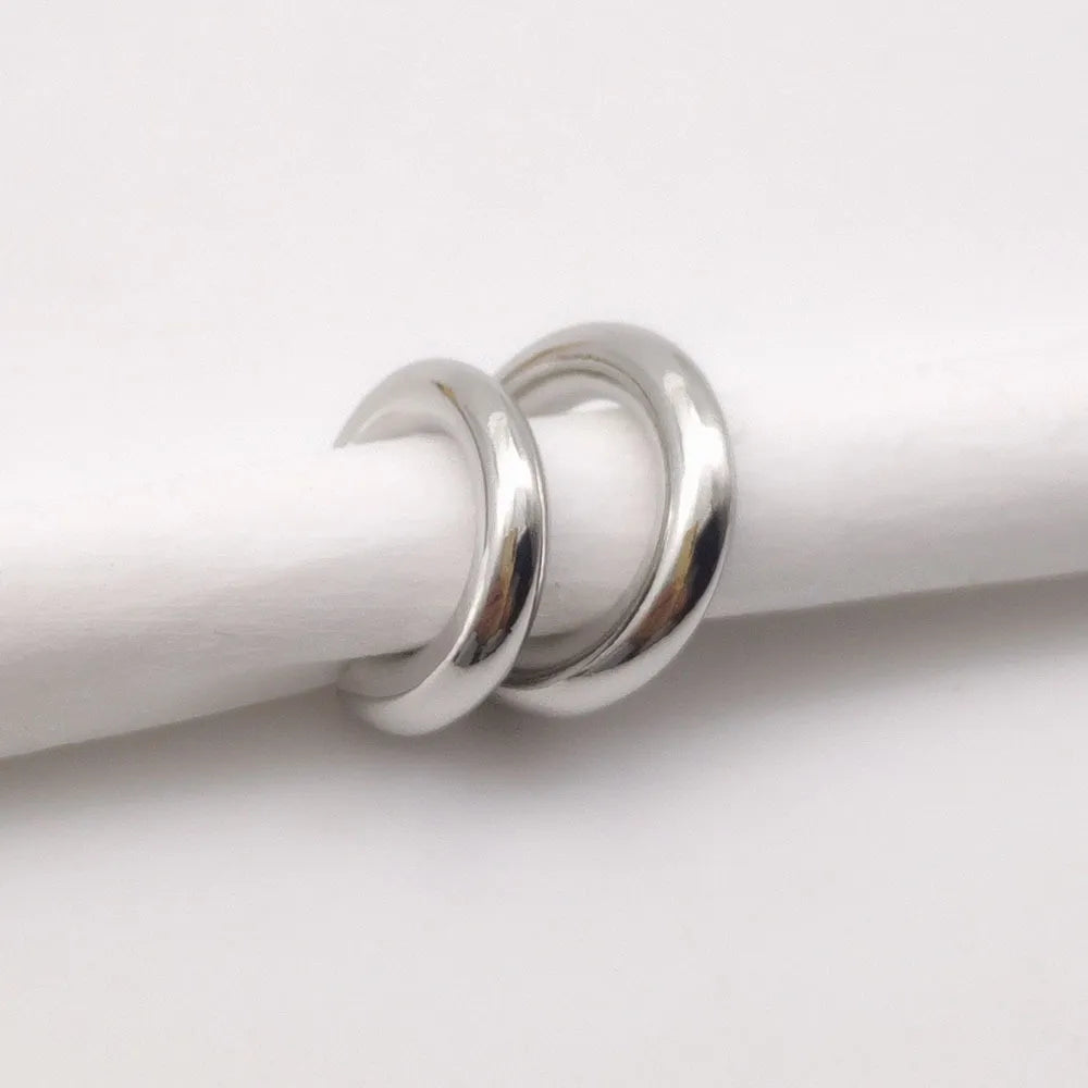 Two Hoop Ear Cuff Clip - 2 Colors