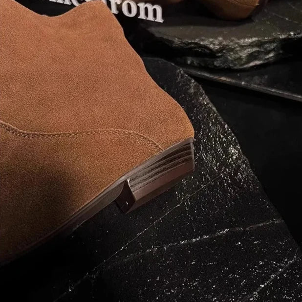 Gwen Slouchy Suede Ankle Boots