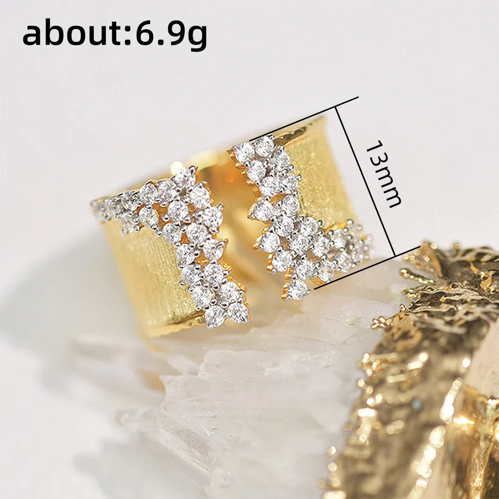 Luxe CZ Rhinestone Wrap Ring