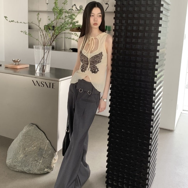 Saachi Butterfly Hooded Tank Top