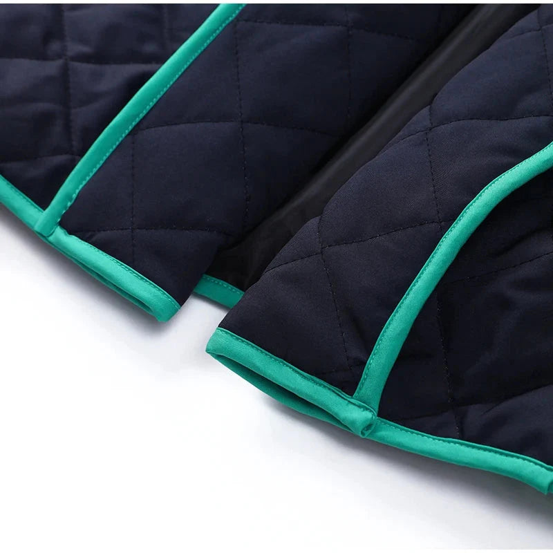 Saara Rainbow Stripe Quilted Kimono Jacket